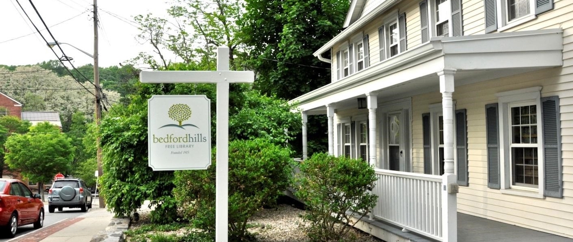 front of Bedford Hills Free Library