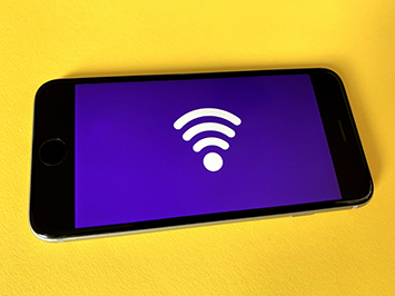 Wifi Symbol on mobile phone