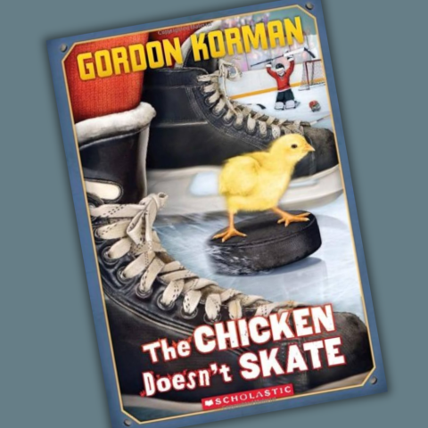 Book Cover Chicken Doesn't Skate on a gray background
