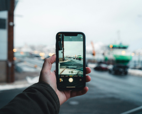 Photo of a phone taking a photo