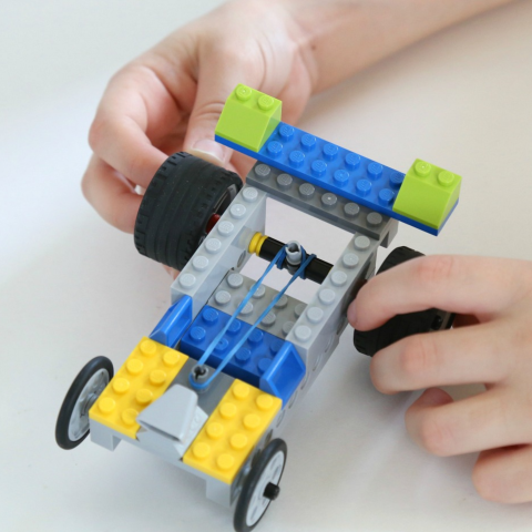 Lego Car with Rubber Band