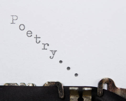 Poetry on typewriter 
