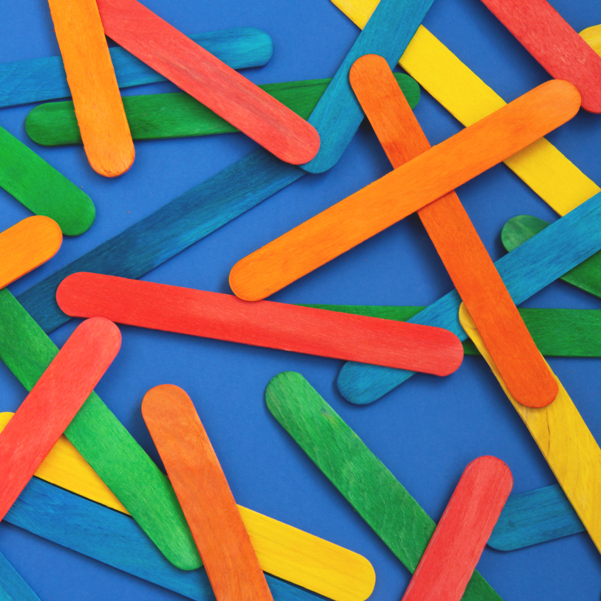 Image of colorful popsicle sticks