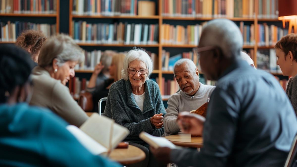 senior group at table