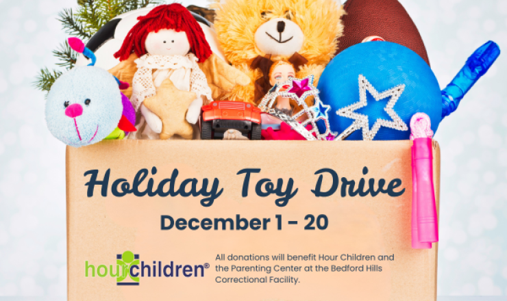 Image of a Box of Toys and info about our Toy Drive