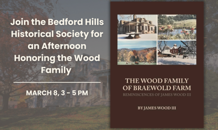 Image of the Wood Family's Braewold Farm with a book cover